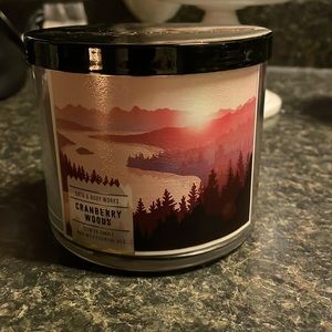 Bath and Body Works Cranberry Woods 3-wick candle